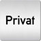 Türschilder24 XXL Schild - Türschild (B) • 125 x 125 mm • Privat • 1,5 mm Aluminium Vollmaterial • 100% Made in Germany (Privat)