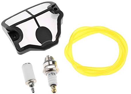 Mtsooning Air Fuel Filter Spark Plug Hose Tube Replacement for Husqvarna 36 41 136 136LE 137 137E 141 141LE 142 142E