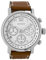 Oozoo Herrenuhr mit Lederband 48 MM Weiss/Braun C9455