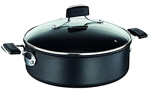 Lagostina Tempra Sauteuse 26 cm + couvercle, Revêtement antiadhésif résistant, Induction, Fabriqué en France 012073031826