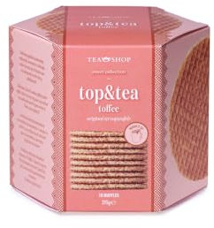TEA SHOP - Top&Tea Toffee - Receta Tradicional Holandesa de Mantequilla y Caramelo - Para acompañar té, infusiones o café