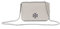 Tory Burch Damen 60404 Umhängetasche aus Britten Leder, verstellbar, French Grey/Silver, grau, Small
