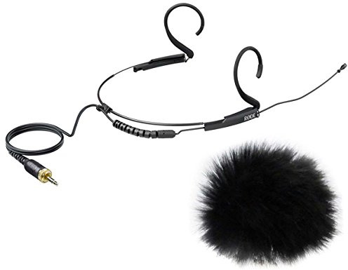 Rode HS2B microfono auricolare nero + protezione antivento Keepdrum WS05