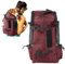 PETCUTE zaino per cani gatti Borsa trasportino Porta Cani Zaino Trekking per Gatti Regolabile Zainetto per Viaggi Animali Taglia Media Carico Massimo 5 kg Rosso