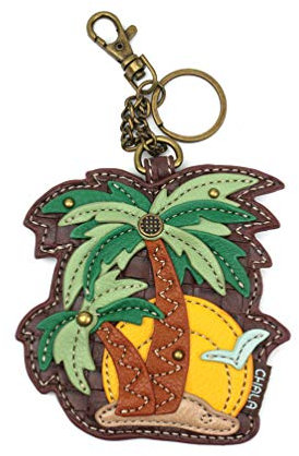 CHALA Decorative Key Fob/Coin Purse Accessory, Palm Tree, One Size, Key Chain