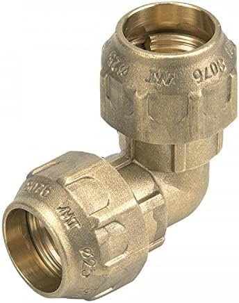 RIEGOPRO Winkelstück, 90 Grad, aus Messing, verwendet zum Überziehen von Ecken mit Bewässerungsrohren aus Polyethylen, erhältlich in 20 mm, 25 mm, 32 mm, 40 mm, 50 mm und 63 mm (20 mm)