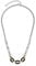 Leonardo Coccola Halskette aus Edelstahl 1 Stück, silberfarbenes Chunky Collier mit Gold-und schwarz plattierten Gliedern Bicolor, Damenschmuck, 021563