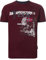 Jan Vanderstorm Herren T-Shirt Sölve dunkelrot, 2XL (XXL) - 60/62