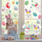 KAIRNE Fenster Dekoration Ostern,Fenstersticker Ostern,Hasen Fenstersticker,Ostern Fensterbilder Wohnzimmer,Abnehmbare PVC Ostereier Ostern Aufkleber Deko für Schaufenster Glas Tür Haus Frühling Decor