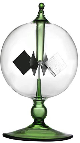 Sahkgye Green Solar Power Radiometer Crookes Solar Energy Vanes Windmill Gift Home Desk Decoration