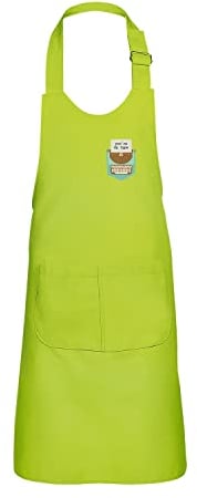 Fabulous Kinderschürze 2 Taschen Küche Grün Tasche Schreibmaschine Zeichnen Liebe - Top Qualität