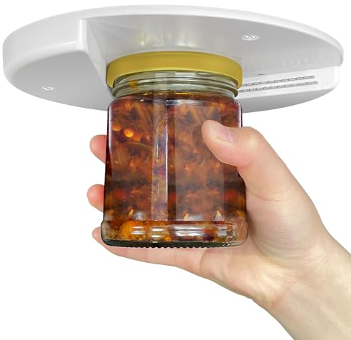Jar Opener for Weak Hands,Under Cabinet Jar Opener,The Grip Jar Opener-Opens Any Size/Type of Lid Effortlessly, Kitchen Gadget for Weak Hands and Seniors with Arthritis