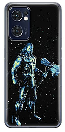 Ert Group custodia per cellulare per Oppo RENO 7 5G originale e con licenza ufficiale Marvel, modello Thor 004 adattato in modo ottimale alla forma dello smartphone, custodia in TPU