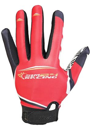 81880 SimRacing Guanti per Simulatore di Guida, Sim Racing Gloves, Guanti Touch Screen per Volante Gaming, Guanti Sim Racing Ottimo Grip, Leggeri e Traspiranti per Sim Racers, con Inserti in Silicone