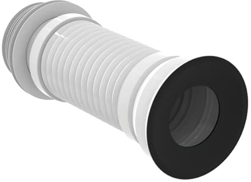 Ideal Standard - Multi Suites, Raccordo flessibile per scarico a parete da 19 a 23cm, Adattatore scarico water originale, T538567, Neutro