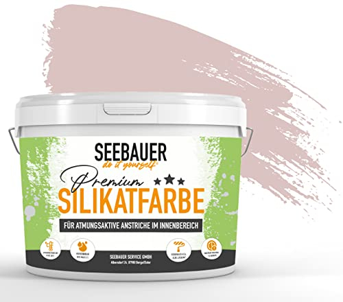 SEEBAUER diy® Silikatfarbe Lila für Innen (No. 965 Asian Dawn 300 ml) Mineralfarbe Lilatöne hohe Deckkraft