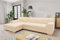 DOMO. collection Ecksofa Tinos, kleines Schlafsofa in L-Form, Eckcouch mit Schlaffunktion, Sofa, Couch, Polsterecke, 273 x 157 x 74 cm (BxTxH), beige
