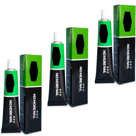 Alleskleber Stark haftender Montagekleber Alleskleber Universeller Kraftkleber für innen und außen Temperaturbeständiger Reparaturkleber Kleben Statt Bohren (60g-3 Stück)