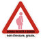 Autocollant voiture femme enceinte à bord pas stresser, merci. Autocollant pour voiture et véhicule signe femme enceinte à bord