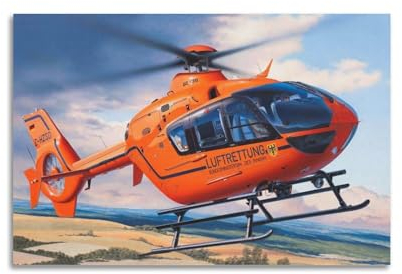 Poster mit Militärflugzeugen, Airbus Helicopters H135, dekoratives Leinwandbild, 60 x 90 cm