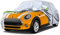 Autoabdeckung Passend für Mini Electric 2020-2024, Autoabdeckung Vollgarage Ersatz für Mini Cooper 2020-2024, Oxford Gewebe Auto Abdeckplane Wetterfeste Wasserdicht UV-beständige Atmungsaktiv