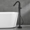 Robinet de Baignoire Sur Pied Monocommande Orientable 360° Mitigeur Baignoire ilot avec Douchette,noir