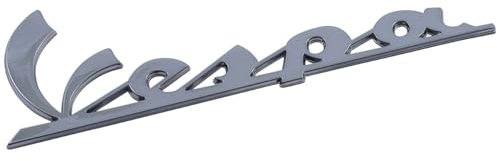 Schriftzug Aufkleber Sticker für Seitenhaube kompatibel mit kompatibel mit Vespa chrom 150x50mm