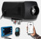 2KW Diesel heater, 12V Parking Fuel heater, Night Air Heater, Upgrade Smart Remote Control With Bluetooth APP Control For Truck, Boat, Car Trailer, Motorhomes, Campervans, Caravans, black