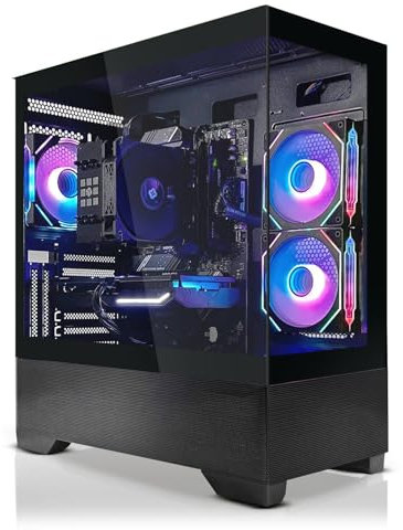 SYSTEMTREFF Basic Gaming PC AMD Ryzen 5 9600X 6x5.4GHz | AMD Radeon RX 6500 XT 4GB DX12 | 512GB M.2 NVMe | 16GB DDR5 RAM | WLAN Desktop Computer Rechner für Gamer, Zocker