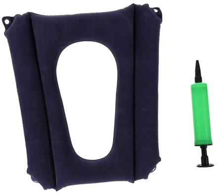 TOKIDNY Aufblasbares Hohles Sitzkissen Für Rollstühle Ergonomisches Luftkissen Für Bequemes Sitzen Im Auto Büro Hause Verstellbar Und Platzsparend Für