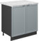 Vicco Sink base cabinet Fame-Line, Light blue-grey, 80 cm, WT Marble