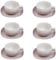 Villa Altachiara Set 6 Tazze Da Caffè Con Piattino Rosa In New Bone China, Elegante E Fresco Per Colazione, Tè E Cappuccino, Linea: Primavera