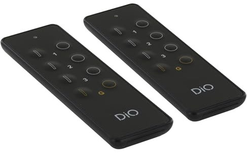 DiO Connected Home Lot de 2 Télécommandes 3 canaux DiO + 1 groupe