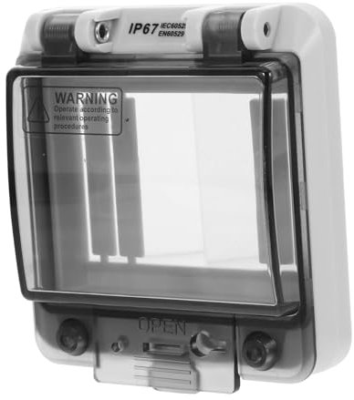 MAGICLULU Wasserdichte Netzteilabdeckung Aus PC Material Transparente Schutzbox Für Elektrische Verteilung Staubdicht Spritzwassergeschützt Für Leistungsschalter