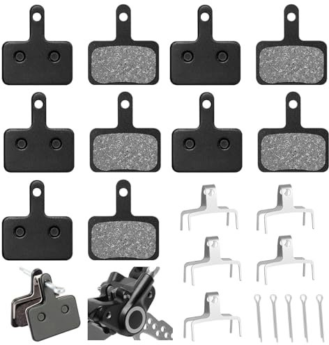 5 Paar Bremsbeläge Fahrrad, kompatibel mit Shimano Tektro B01S M315 M355 M375 M395 M415 M446 M447, langlebige Scheibenbremsbeläge mit starkem Bremseffekt und schneller Wärmeableitung