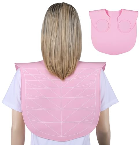Segbeauty Collier de Coupe de Cheveux, Cape de Coupe Coiffure en Silicone, Guide de Tampon de Coupe de Cheveux de Barbier