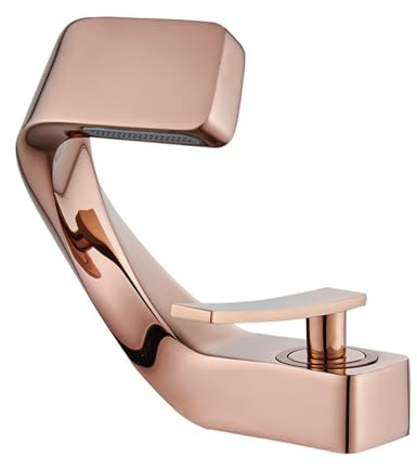 FQYEP Waschtischarmatur Wasserfall Roségold