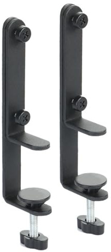 2Pcs Desk Clamp Pegboard Mount Bracket Clamp On Desk Organizer Tool for Garage Kitchen Office Workbench Peg Board Installation Accessories