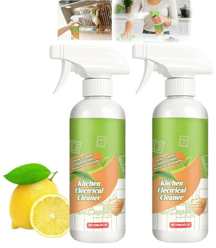 2Pcs Fly Cleanse Natural Formula Appliances,Fly Cleanse Multi-Purpose Oil Cleaner,Electrolyzed Ion Kitchen Cleaner Spray,For Hold,Oven,Stove,Range Hood