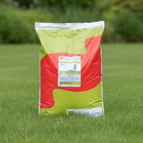 KissMyGrass Spring & Summer Lawn and Sportsfield Fertiliser 11.5.5 (1x5kg) - Spring & Summer Fertiliser For Vibrant & Thicker Grass, High Nitrogen Fertilizer, Easy Application For Lawn Growth.