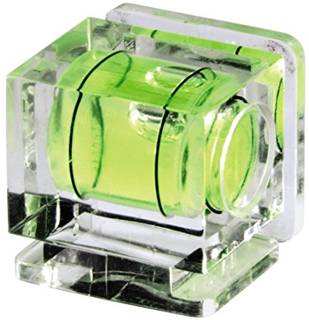 Hama Kamera-Wasserwaage mit 1 Libelle, Für Standard-Blitzschuh, Transparentes Gehäuse