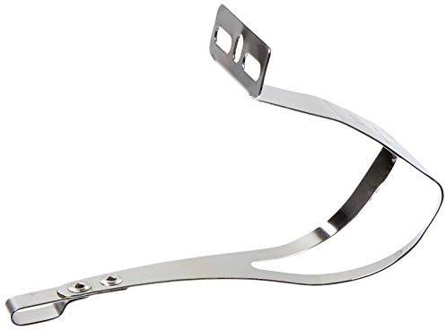 Zefal Vélo Classique en Acier Demi Toe Clips, L/XL, Mixte, 96484, Chrome, x-Large