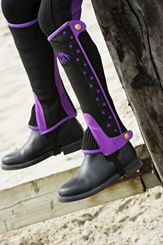 Kinder Minichaps mit Motiv Ekkia schwarz/violett Kinder 8 Jahre