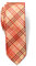Retreez Herren Schmale Gewebte Krawatte Tartan Plaid Karo Manier 5 cm - orange