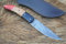 DAMASTMESSER BOWJOE Jagdmesser Damaststahl Gürtelmesser Sammlermesser Nicker NEU