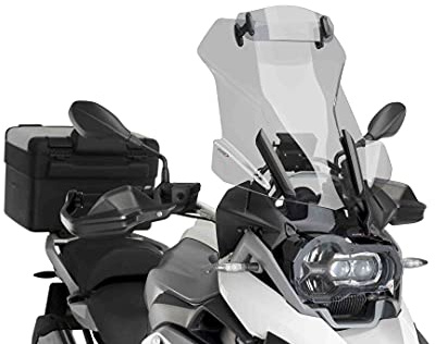 Puig 6504H Touring Windscreen With Visor improved wind protection, Smoke