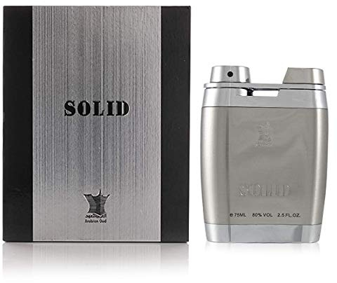 Arabian Oud SOLID 75 ml | Eau de Parfum für Ihn | Karamell, Fraisia Blume, Moschus und Vanille | Süßer und fruchtiger Duft.