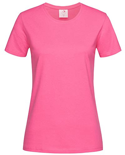 Stedman Apparel Klassisches T-Shirt für Damen, Normale Passform, kurzärmelig, ST2600, Sweet Pink, 40