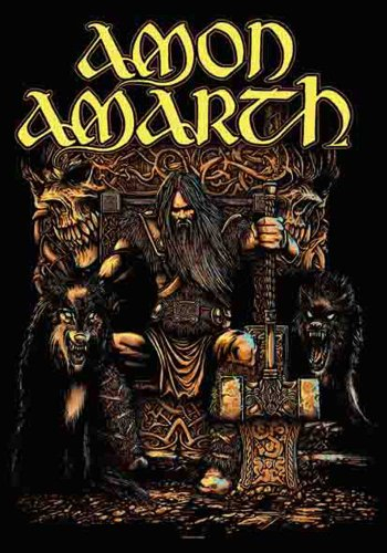 Amon Amarth - The glory of the great dead - Posterflagge 100% Polyester - 75x110 cm