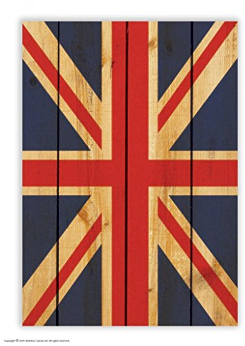 Brainbox Candy Postkarte mit England-Flagge